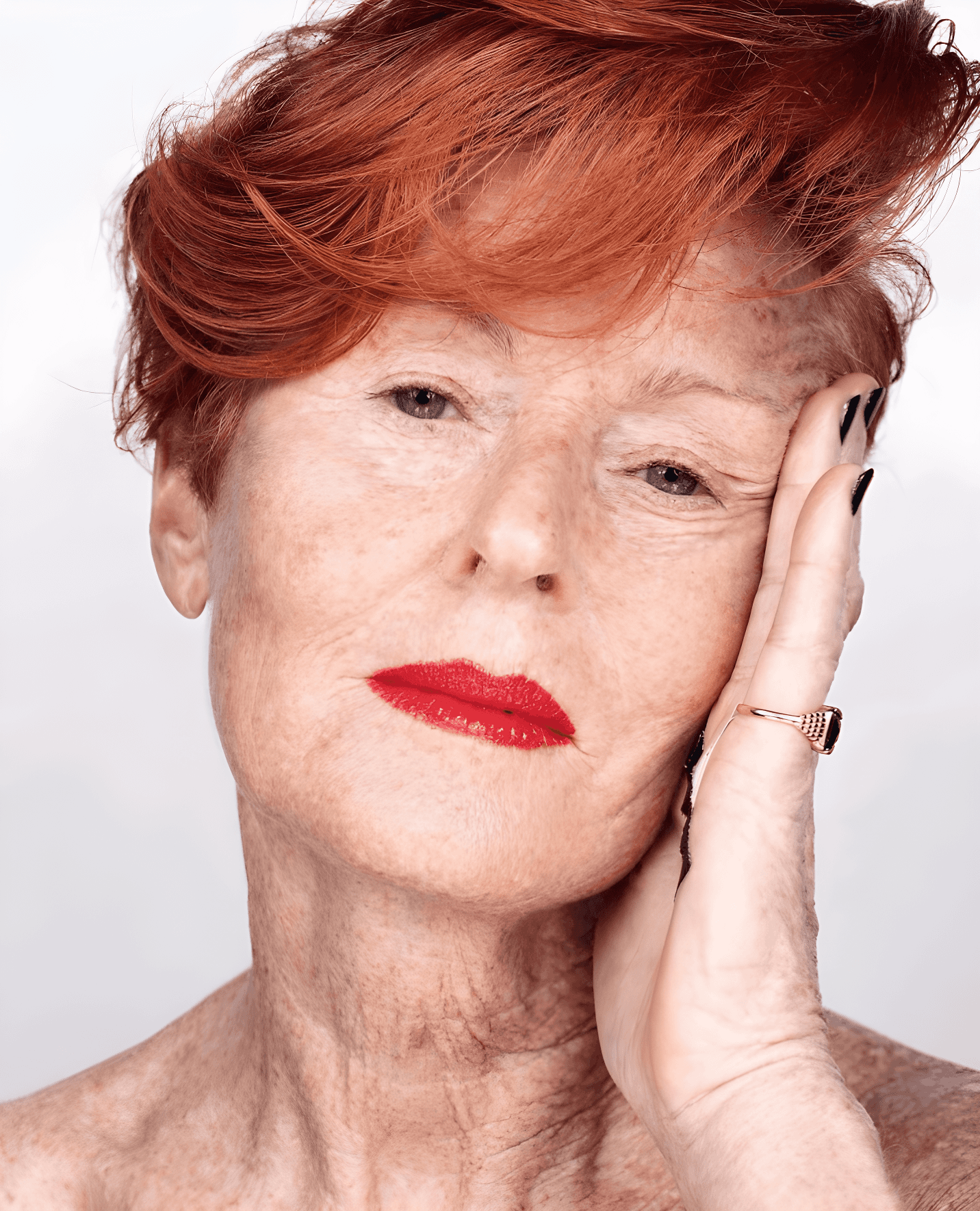 bold red hair statement
