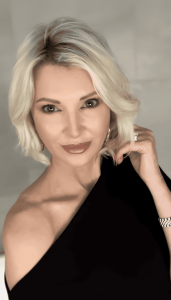 radiant platinum bob beauty